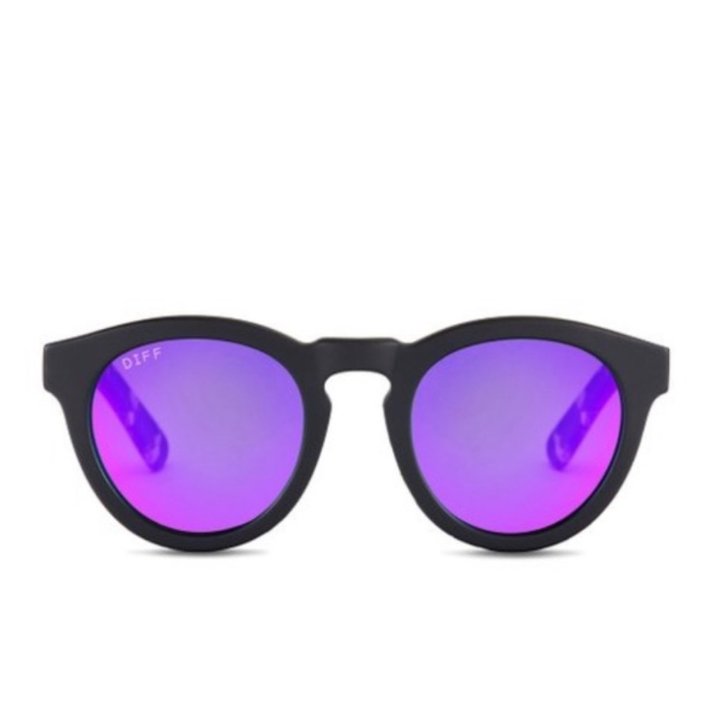 GUC DIFF Eyewear 'Dime' Sunglasses - Purple mirrored Lenses